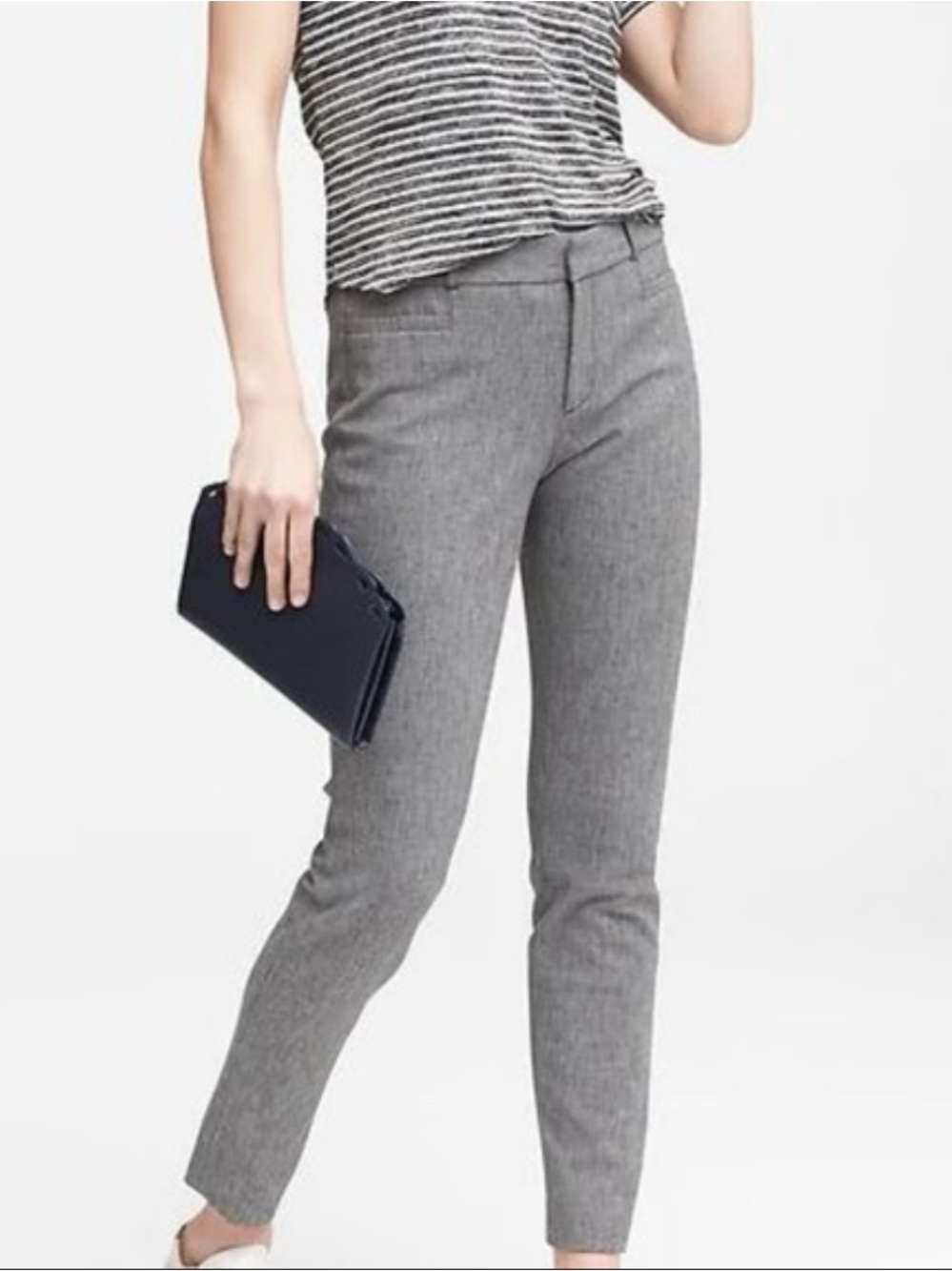 Women’s Banana Republic Sloan Skinny-Fit Grey Pants Size: 18